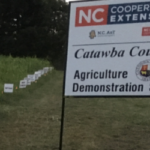 Catawba County Forage Demonstration Site sign