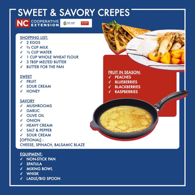 Sweet and savory crepes