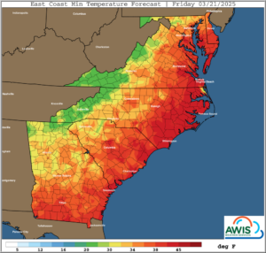 Cover photo for AWIS Weather Update: Widespread FROST Thursday to Saturday